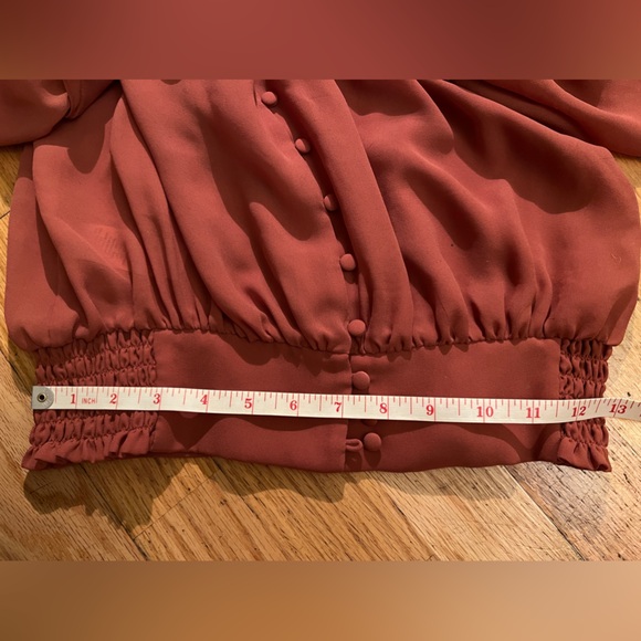 Mock neck tiered ruffle sleeve Victorian blouse - Picture 9 of 10